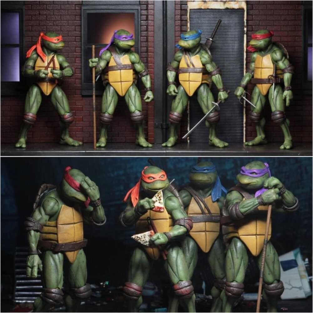 پک ۴ عددی اکشن فيگور های لاکپشت های نینجا ( SDCC 2019 TMNT )