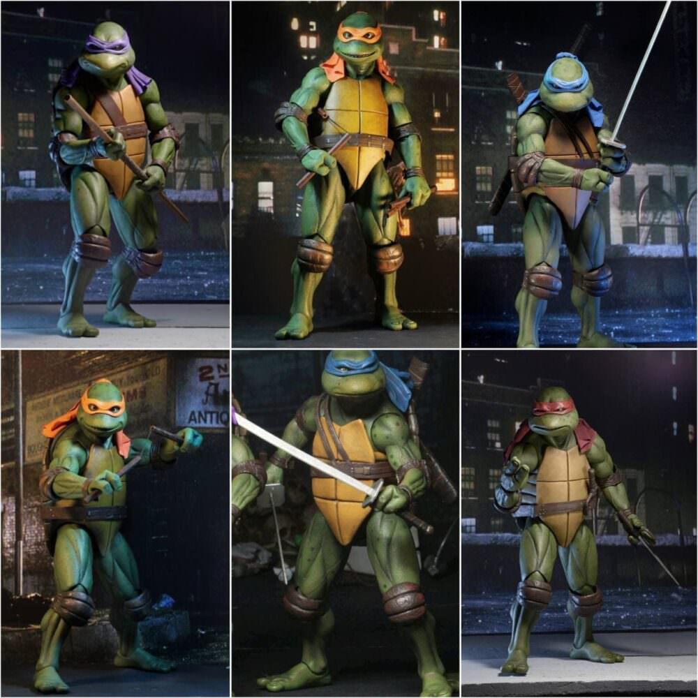 پک ۴ عددی اکشن فيگور های لاکپشت های نینجا ( SDCC 2019 TMNT )