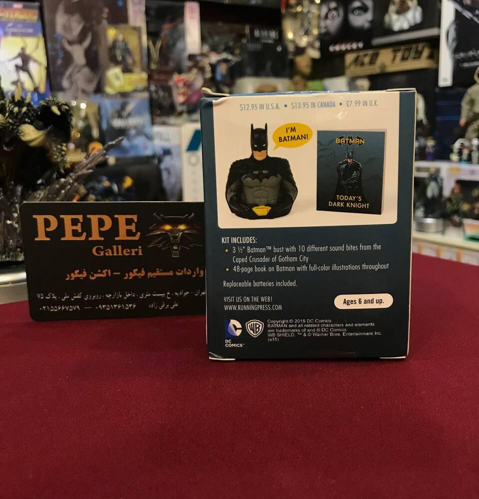 گیفت ست کتاب بتمن ٬ ۴۸ صفحه ٬ Matthew K. Manning به همراه نیم تنه سخن گوی بتمن