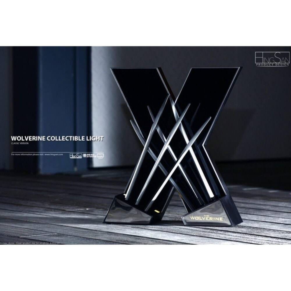 HingSan 1/1 Light X-Men Wolverine Replica Claws Weapons Collectible LED DESK Light