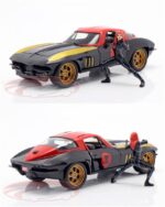 ماکت فلزی شورلت Chevy Corvette به همراه فیگور فلزی بلک ویدو - Image 3