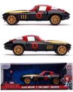 ماکت فلزی شورلت Chevy Corvette به همراه فیگور فلزی بلک ویدو - Image 5