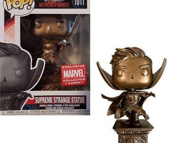 Funko POP Marvel Collectors Corps Exclusive Supreme Strange Statue (1011) with Free Acrylic case