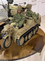 ماکت موتور نظامی آلمانی جنگ جهانی دوم ( German WWII Kettenkrad tracked motorcycle ) - Image 12