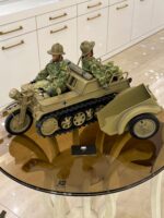 ماکت موتور نظامی آلمانی جنگ جهانی دوم ( German WWII Kettenkrad tracked motorcycle ) - Image 13
