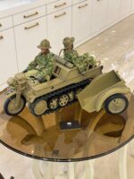 ماکت موتور نظامی آلمانی جنگ جهانی دوم ( German WWII Kettenkrad tracked motorcycle ) - Image 14
