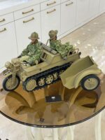 ماکت موتور نظامی آلمانی جنگ جهانی دوم ( German WWII Kettenkrad tracked motorcycle ) - Image 17