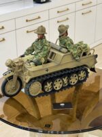 ماکت موتور نظامی آلمانی جنگ جهانی دوم ( German WWII Kettenkrad tracked motorcycle )