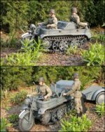 ماکت موتور نظامی آلمانی جنگ جهانی دوم ( German WWII Kettenkrad tracked motorcycle ) - Image 8