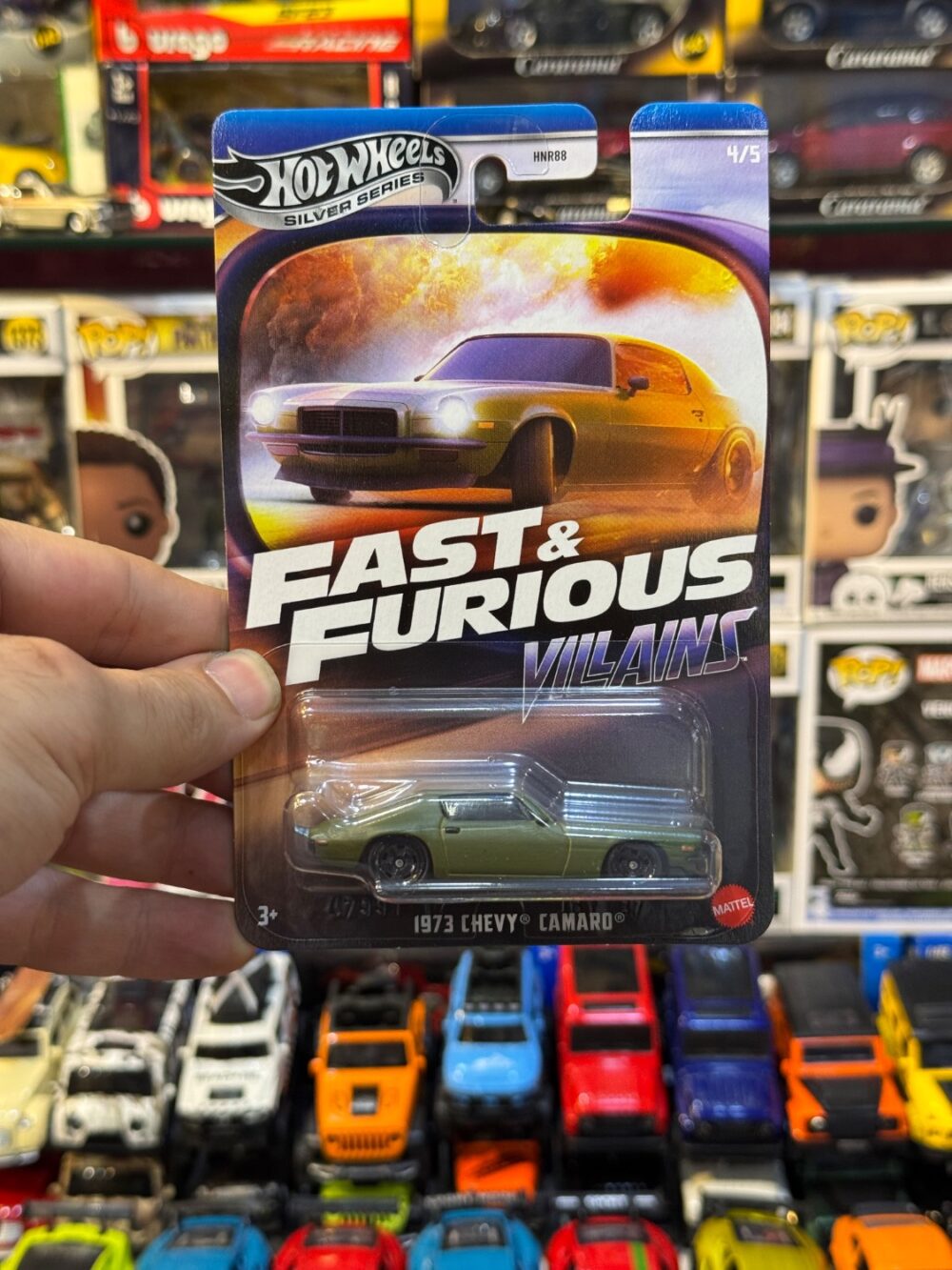 ماکت ماشین هات ویلز سیلور مدل Fast & Furious 1973 CHEVY CAMARO