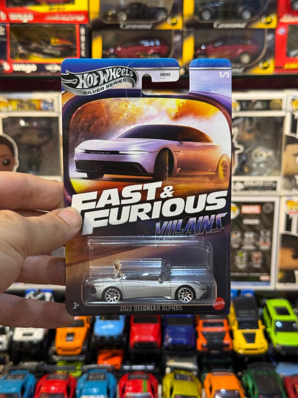 ماکت ماشین هات ویلز سیلور مدل Fast & Furious 2022 Delorean ALPHA5