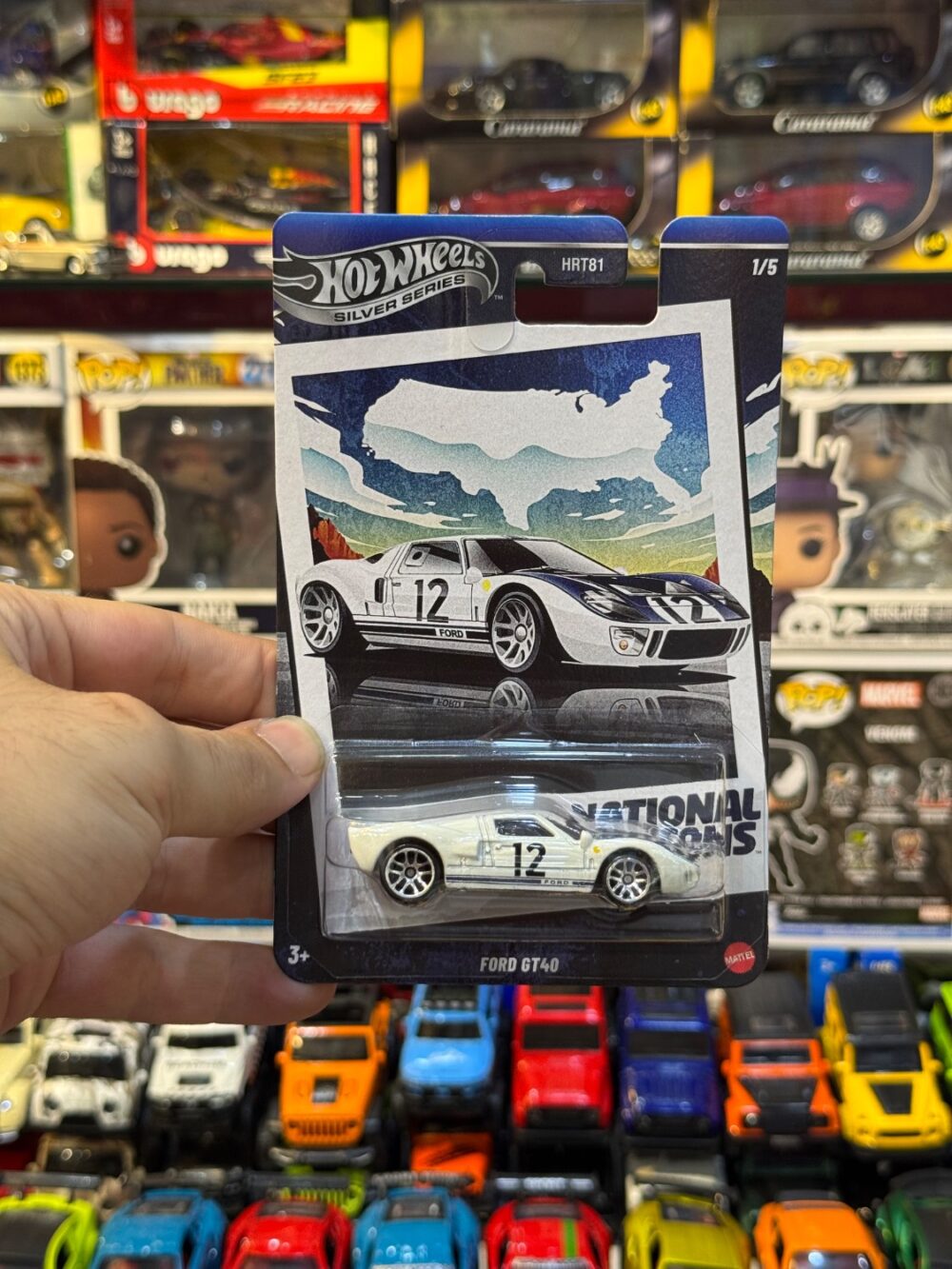 ماکت ماشین هات ویلز سیلور مدل Ford GT40