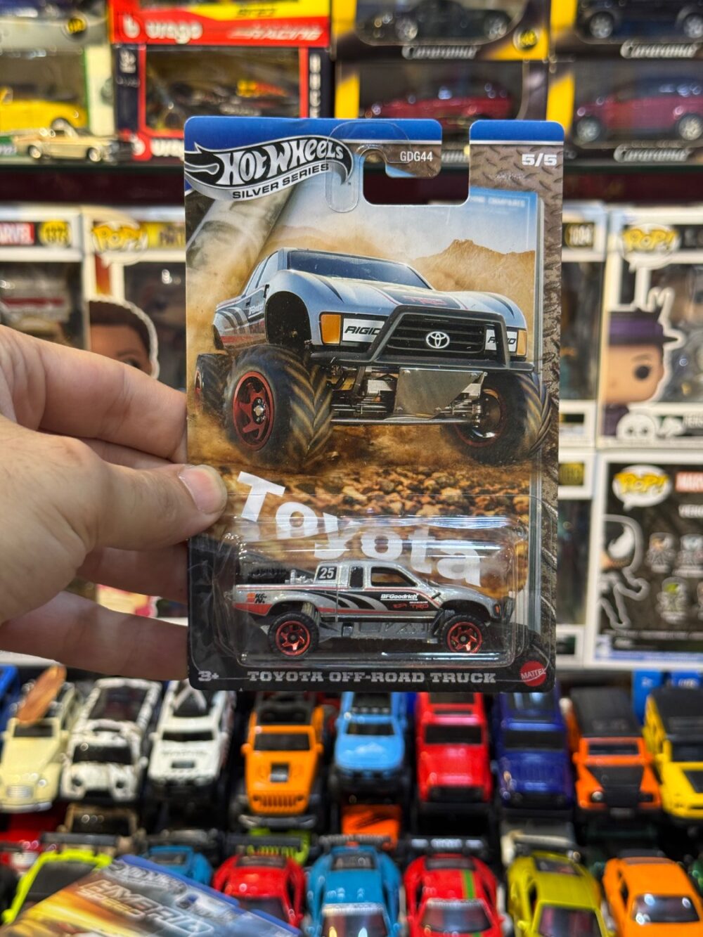 ماکت ماشین هات ویلز سیلور مدل Series Toyota Off-Road Truck