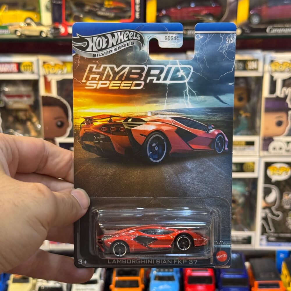 ماکت ماشین هات ویلز سیلور مدل Silver Series Hybrid Speed Lamborghini Sian FKP 37