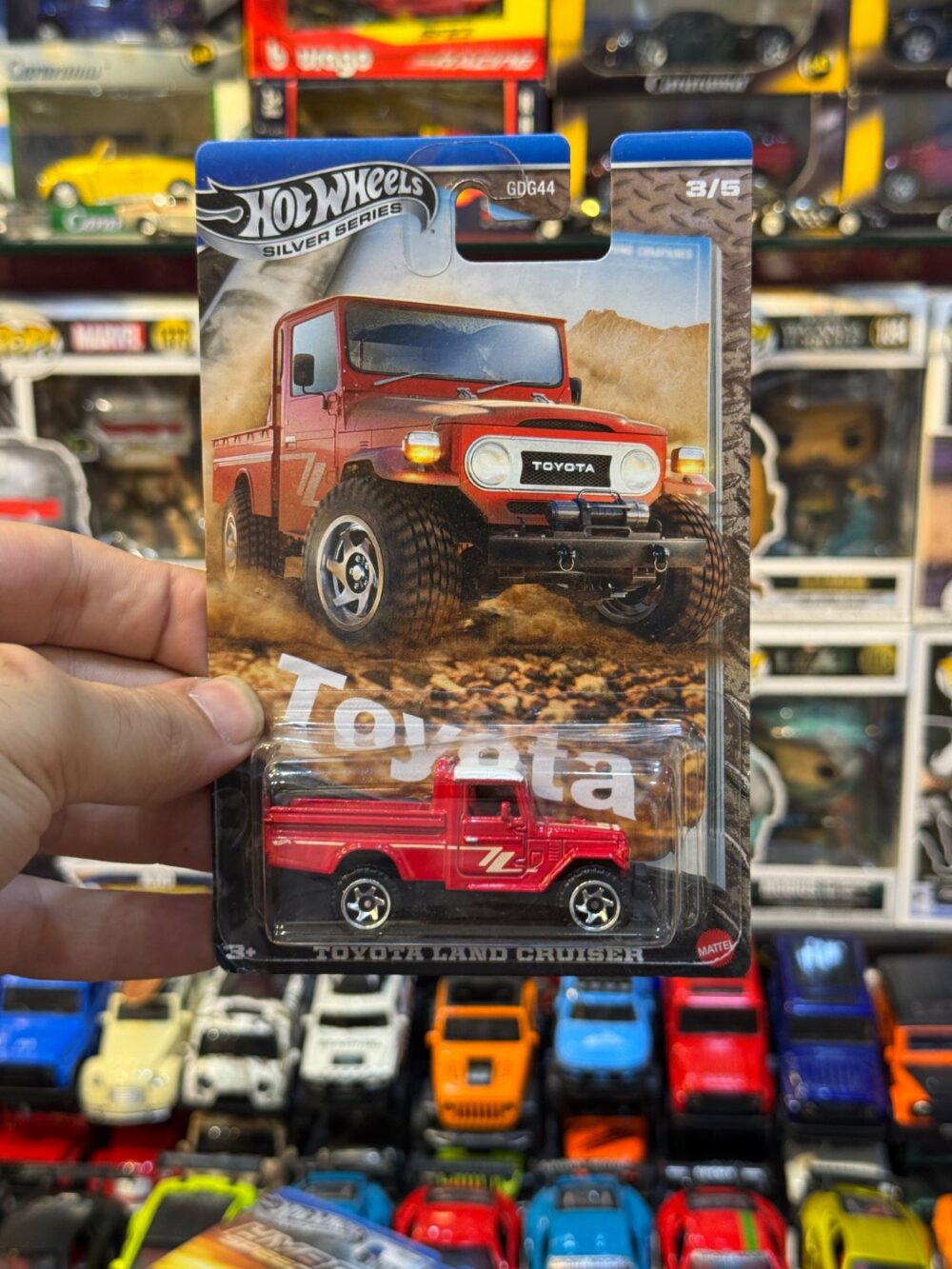 ماکت ماشین هات ویلز سیلور مدل TOYOTA LAND CRUISER
