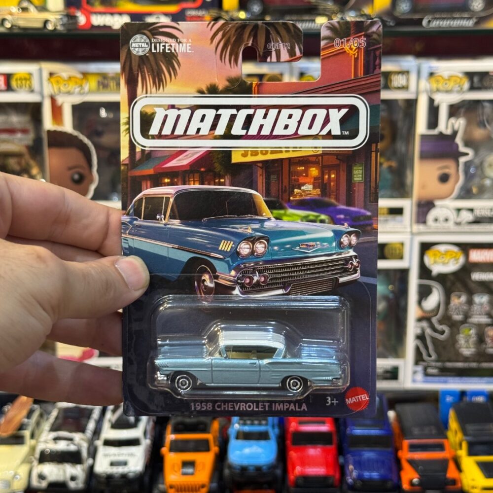 ماکت ماشین هات ویلز مچ باکس مدل Matchbox 1958 Chevrolet Impala