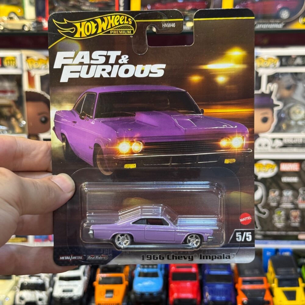 ماکت ماشین هات ویلز پرمیوم مدل FAST & FURIOUS 1966 CHEVY IMPALA