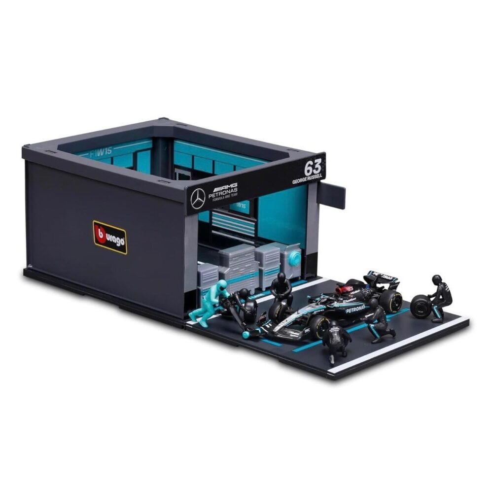 ست پیت استاپ تیم Mercedes-AMG فرمول یک به همراه خودروی W15 جورج راسل - Image 10