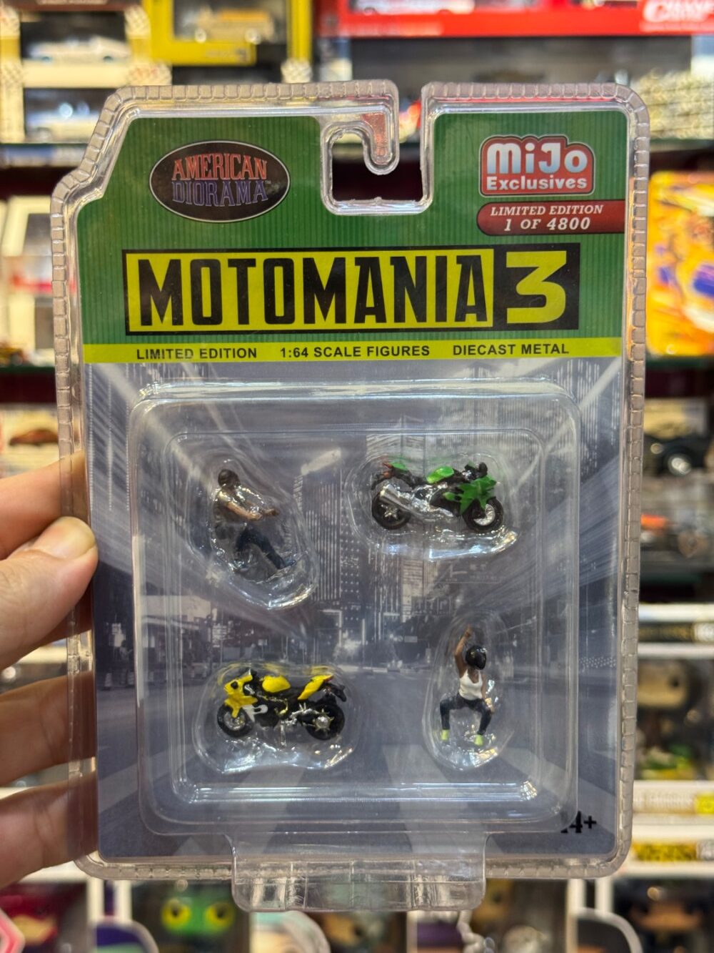 ست ۴ عددی فلزی مینی فیگور و موتورسیکلت