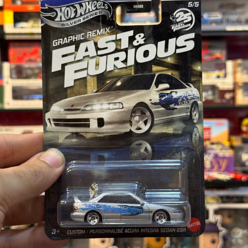 ماکت ماشین هات ویلز مدل Fast and Furious Graphic Remix Car Acura Integra Sedan GSR