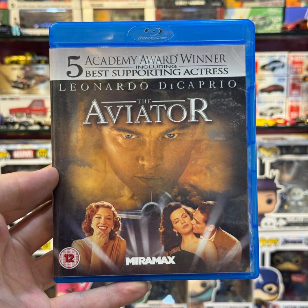 Blu-ray of the 2004 biographical drama film The Aviator, directed by Martin Scorsese and starring Leonardo DiCaprio بلوری اورجینال فیلم هوانورد ( اویتور ) فرمت : Blu-ray + Digital HD لیمیتد ادیشن ( تولید محدود )
