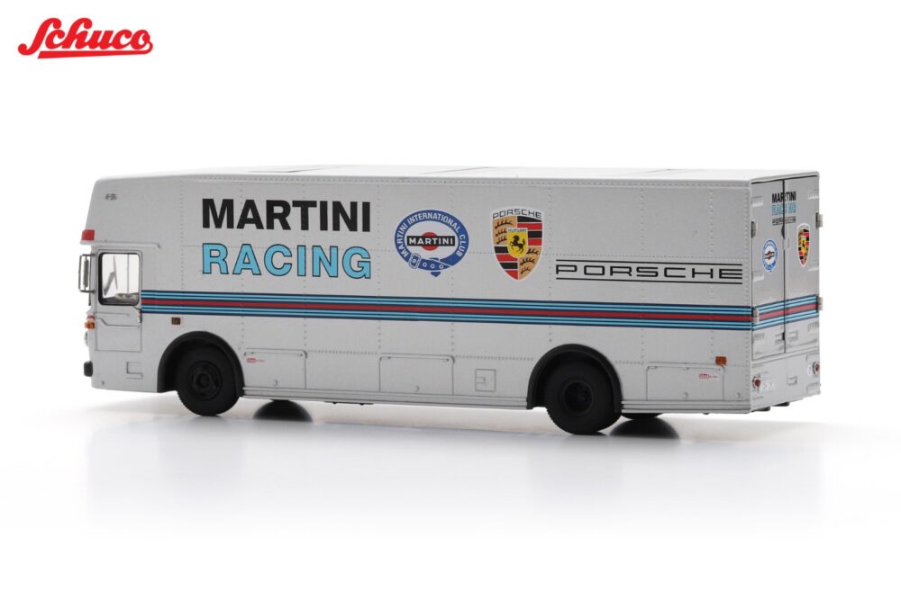 ماکت فلزی مرسدس بنز O 317 ویژه حمل ماشین مسابقه ای پورشه Martini Racing livery - Image 8