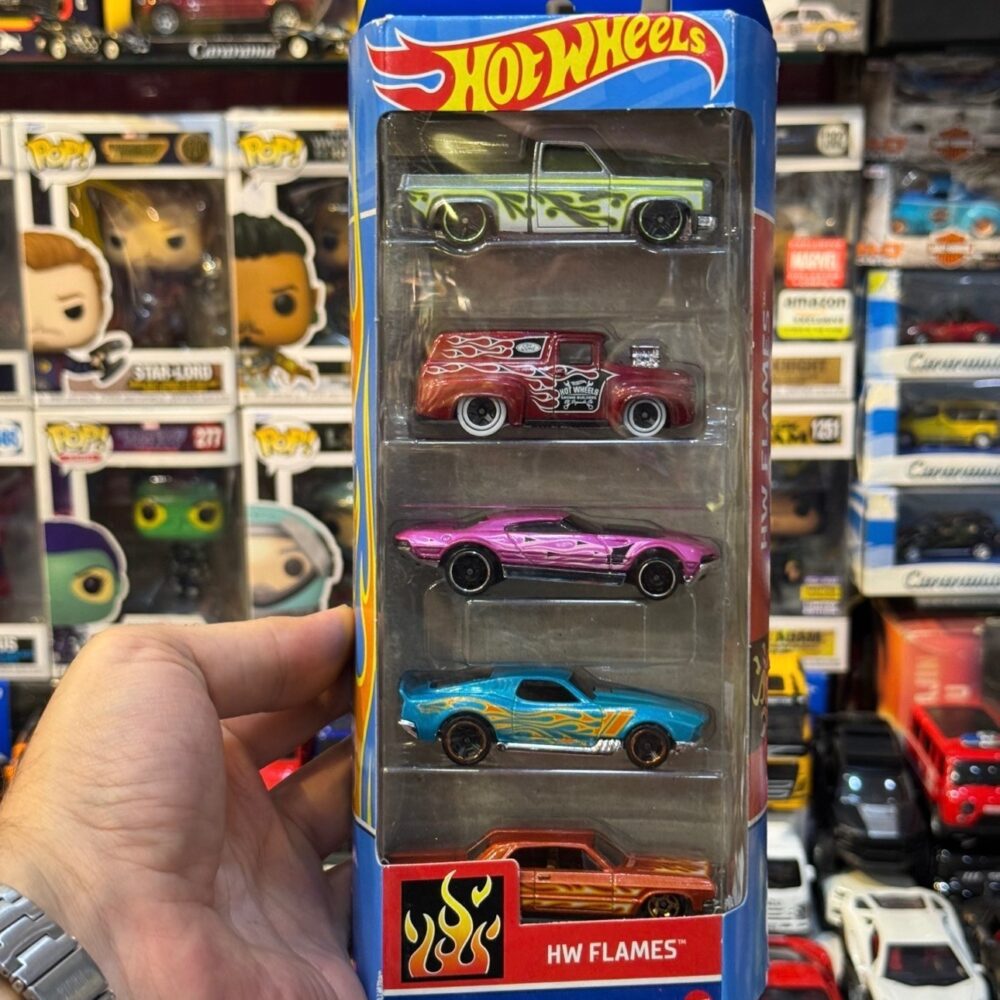 کالکشن ۵ عددی ماکت های فلزی سری HOTWHEELS FLAMES